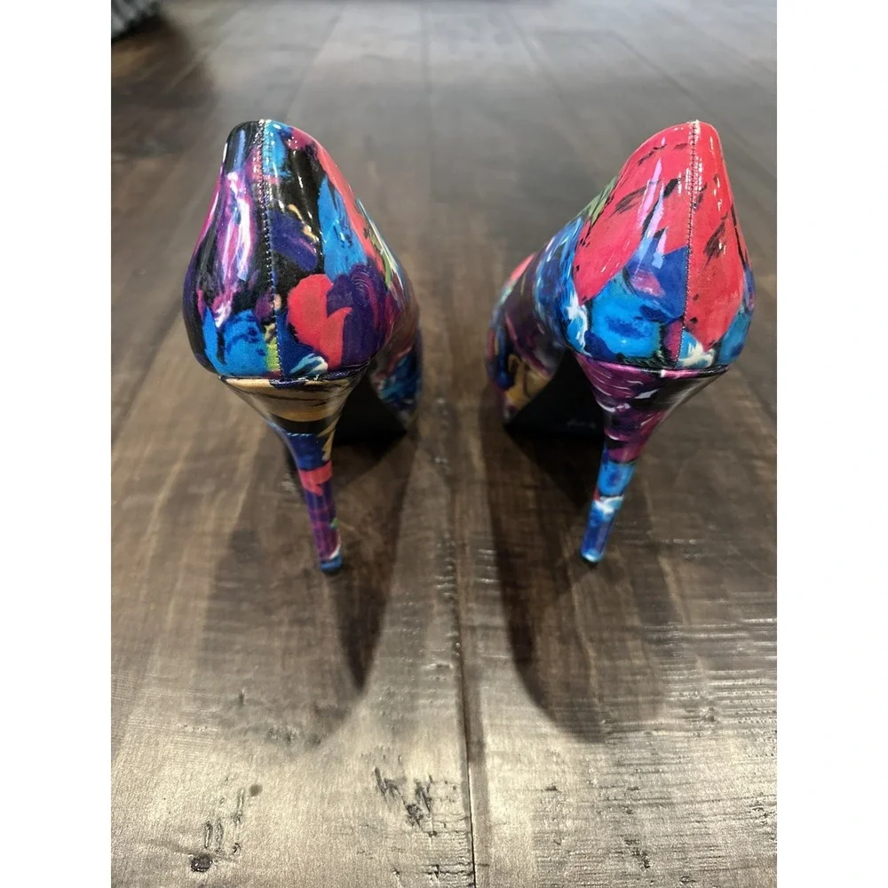 STEVE MADDEN Ressa FLORAL PRINT PLATFORM STILETTO SHOES PUMP HEELS 8.5🔥🔥🔥🔥🔥